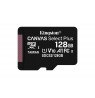 KINGSTON 128GB microSDXC Canvas Select Plus 100R A1 C10 Card + ADP