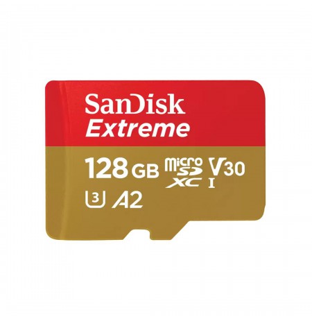 SanDisk Extreme 128 GB MicroSDXC UHS-I Class 10 + adapter