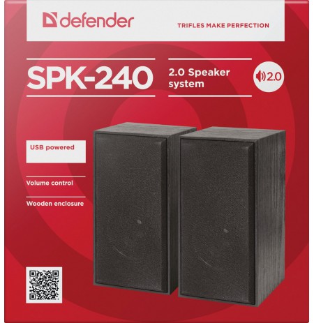 Defender SPK-240 Black Wired 6 W