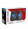 Audiocore AC835 2.0 Stereo Speakers With LED Backlighting For PC Laptop Smartphone