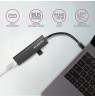 AXAGON HMC-GL3A USB-C hub, 3x USB-A, Gbit-LAN, black