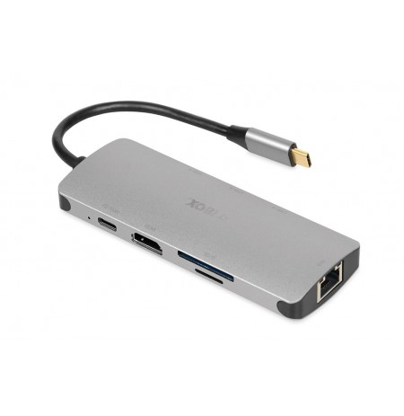 IBOX HUB USB IUH3RJ4K USB3.2 LAN HDMI 4K PD100W