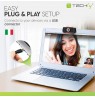 Techly I- -60T webcam 1920 x 1080 pixels USB 2.0 Black
