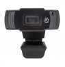Manhattan USB Webcam, Two Megapixels, 1080p Full HD, USB-A, Integrated Microphone, Adjustable Clip Base, 30 frame per second, Bl