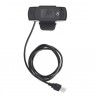 Manhattan USB Webcam, Two Megapixels, 1080p Full HD, USB-A, Integrated Microphone, Adjustable Clip Base, 30 frame per second, Bl