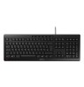 CHERRY STREAM - tastatur - tysk - sort