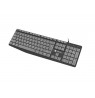 NATEC NKL-1507 Keyboard NAUTILUS SLIM Black/Grey USB US Layout