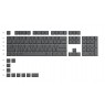 Glorious GPBT Keycaps - 114 PBT Caps, ANSI, US Layout, Black Ash