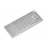 Glorious GMMK Pro White Ice 75% TKL Keyboard - Barebone, ISO Layout, Silver