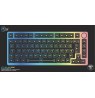 Glorious GMMK Pro White Ice 75% TKL Keyboard - Barebone, ISO Layout, Silver