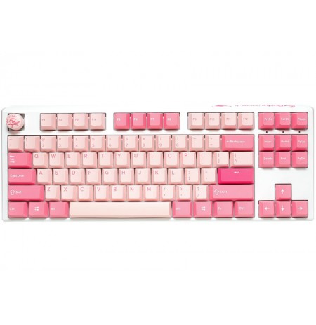 Ducky One 3 Gossamer TKL Pink Gaming Keyboard - MX-Black Clear Top (US)