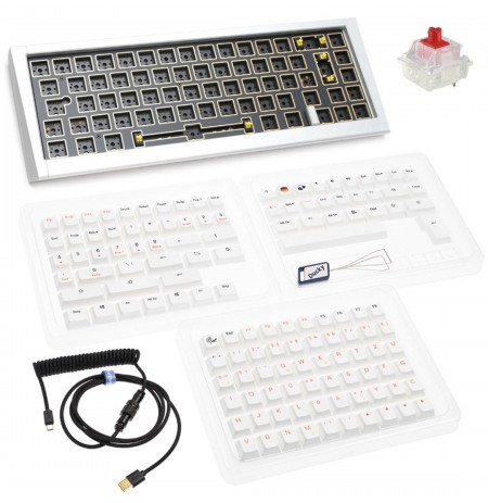 Ducky Outlaw 65 Gaming Keyboard, Barebone - Silver (ISO)