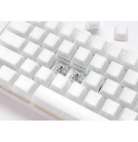 Ducky One 3 Aura White TKL Gaming Keyboard, RGB LED - MX-Red