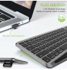 Techly ICTB9801TB keyboard RF Wireless + Bluetooth QWERTY US English Black