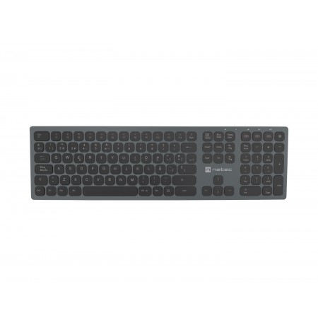 NATEC DOLPHIN ES WIRELESS BLUETOOTH + 2.4GHZ X-SCISSORS ALUMINUM SLIM KEYBOARD