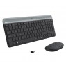 Logitech Slim Wireless Combo MK470 keyboard RF Wireless QWERTY US International Graphite