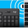 Logitech MK295 Silent Wireless Combo keyboard USB QWERTY English Graphite