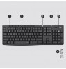 Logitech MK295 Silent Wireless Combo keyboard USB QWERTY English Graphite
