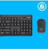 Logitech MK295 Silent Wireless Combo keyboard USB QWERTY English Graphite
