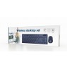 Gembird KBS-WCH-03 wireless desktop set, black, US-layout