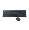 Gembird KBS-WCH-03 wireless desktop set, black, US-layout
