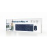 Gembird KBS-WCH-03 wireless desktop set, black, US-layout