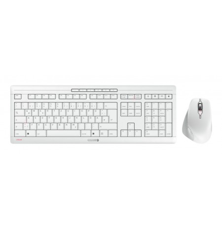 CHERRY TAS DESKTOP-SET Stream Comfort Wir DE-Lay WeiĂź
