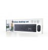Gembird KBS-WCH-04 Wireless desktop set (keyboard + mouse), black, US-layout