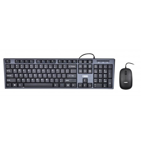Keyboard + mouse Set IBOX IKMS606 (USB 2.0, (US), black color, Optical, 800 DPI)