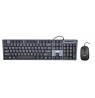 Keyboard + mouse Set IBOX IKMS606 (USB 2.0, (US), black color, Optical, 800 DPI)