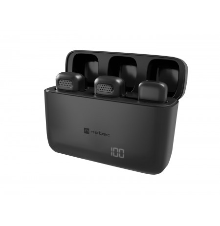 NATEC Hopper Black Lavalier/Lapel microphone