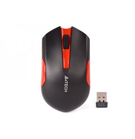 Pelė A4TECH V-TRACK G3-200N-1 Black+Red WRLS