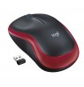 Mouse Logitech M185 910-002240 (Optical, 1000 DPI, red color