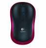 Mouse Logitech M185 910-002240 (Optical, 1000 DPI, red color