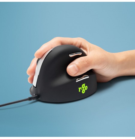 R-Go Mouse HE ergonomic right USB medium black retail