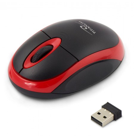 Mouse computer TITANUM VULTURE TM116R (Optical, 1000 DPI, black color, red color)