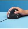 Ergonomic mouse for right-handed users R-Go Pele HE USB large black/silver retail