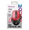 MOUSE DEFENDER FEAM MM-296 RF SILENT RED