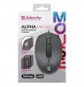 MOUSE DEFENDER ALPHA MB-507 OPTICAL 1000dpi 3P BLACK SILENT CLICK