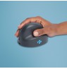 R-Go Tools Vertical mouse R-Go HE Basic, ergonomic mouse, medium (hand size ≥ 185 mm), right-handed, Bluetooth, grey