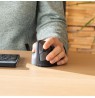 R-Go Tools Ergonomic mouse R-Go HE Break with break software, medium (hand size 165-185 mm), left-handed, Bluetooth, black