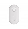 LOGITECH Pebble Mouse 2 M350s Mouse optical 3 buttons wireless Bluetooth 5.2 LE tonal white