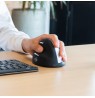 R-Go Tools Ergonomic mouse R-Go HE Break with break software, large (hand size ? 185 mm), left-handed, Bluetooth, black