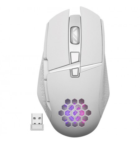 MOUSE DEFENDER GM-514 GLORY OPTIC RF RGB 3200dpi 7P WHITE