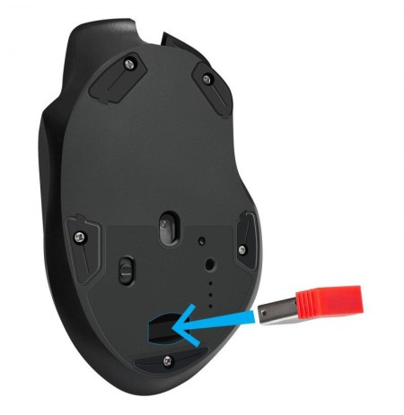 MOUSE DEFENDER GM-213 THUNDER RF 1600dpi 8P BLACK