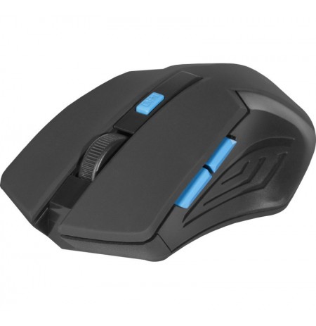 MOUSE DEFENDER ACCURA MM-275 RF BLACK-BLUE OPTICAL 1600DPI 6P