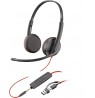 Poly Blackwire 3225 Stereo USB-C +USB-A +3,5mm