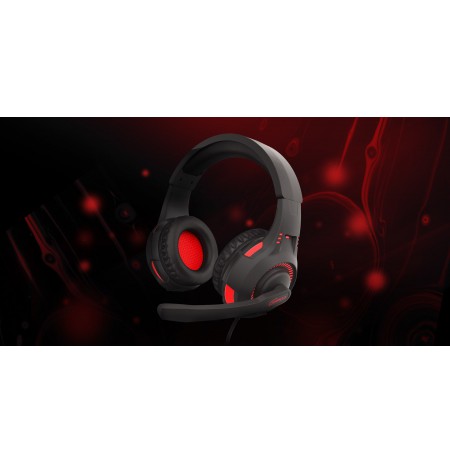 GENESIS RADON 210 7.1 OVER-EAR HEADPHONES WITH MICROPHONE BLACK-RED USB