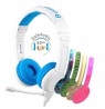 Children's headphones 3+ 85dB with microphone School+ blue