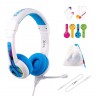 Children's headphones 3+ 85dB with microphone School+ blue